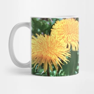 Dandelions - Variation in Lighting - Early Spring Blooms Mug